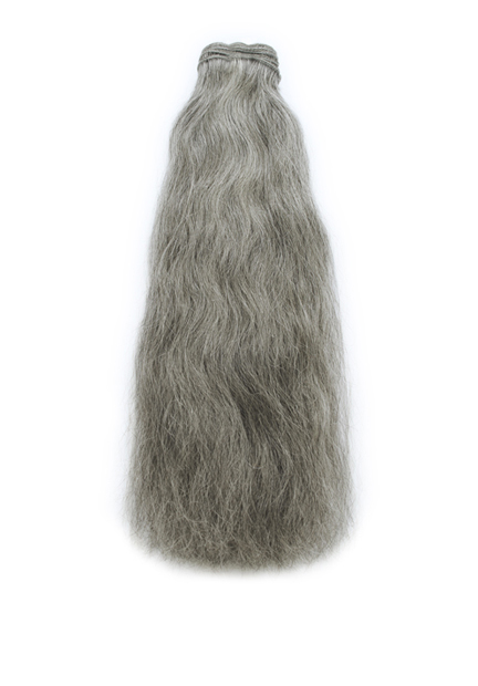 Pure Indian Grey Virgin Hair - Natural Wave (100 g)