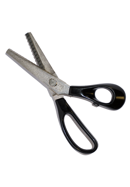 Pinking Shears for Lace Cutting - Black Handles 8"
